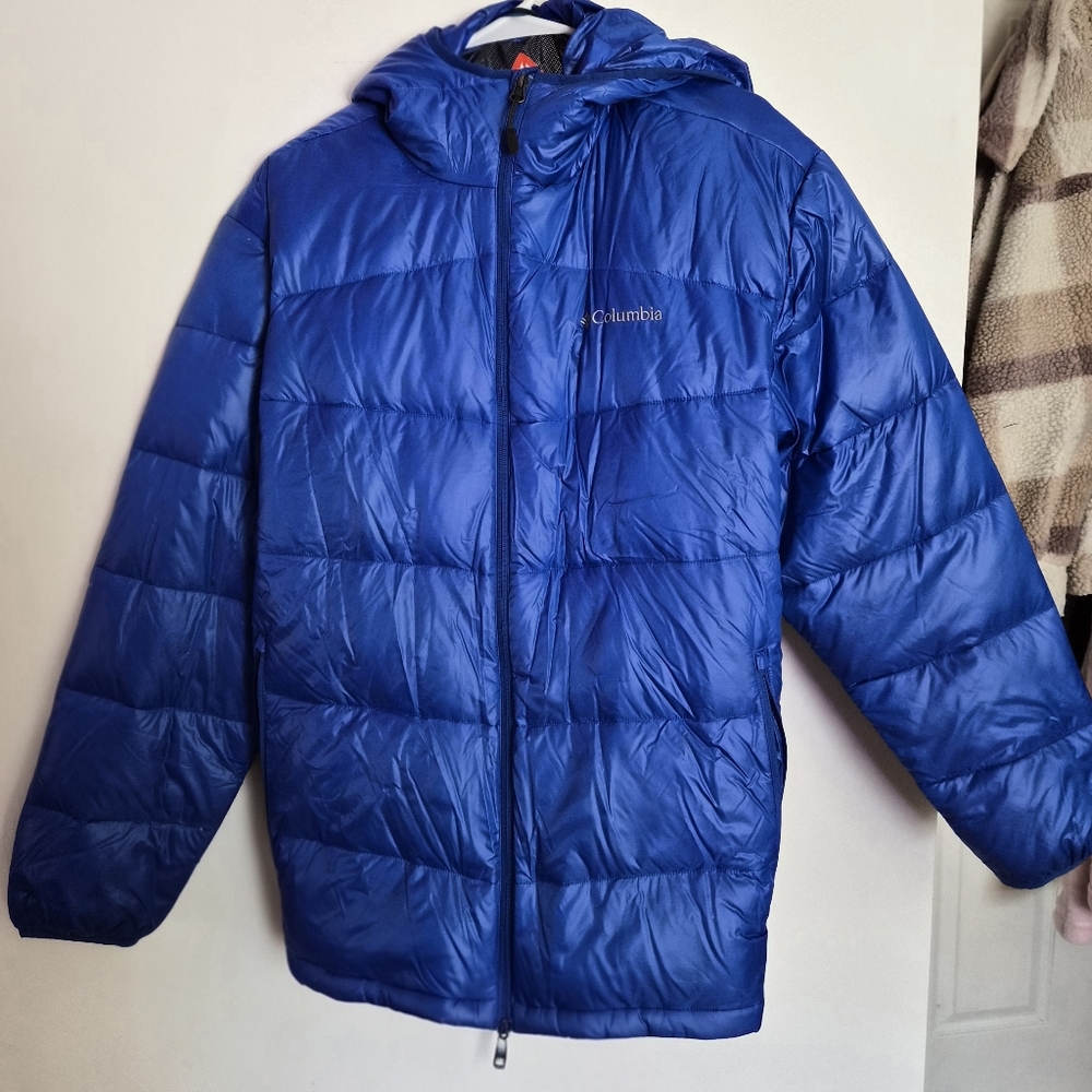 Columbia Coat XL Blue Pike Lake Omni-Heat Thermal Reflective Puffer Jacket